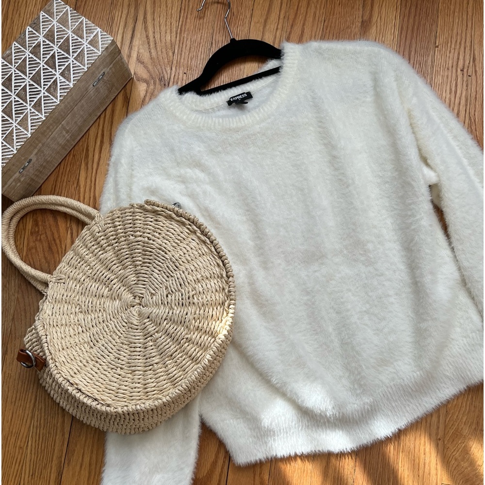 Express waist length / crop crew sweater